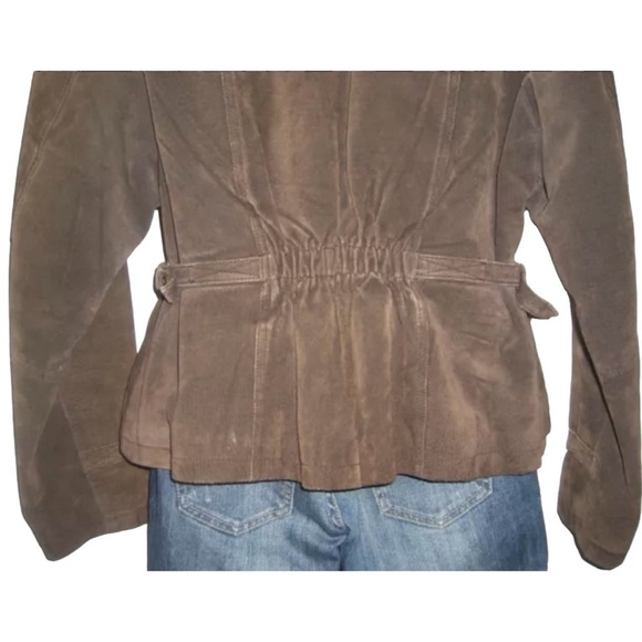 Beyond Sport Suede Jacket Vintage Leather Bomber Grunge Aztec Western Boho 90's - Picture 9 of 14